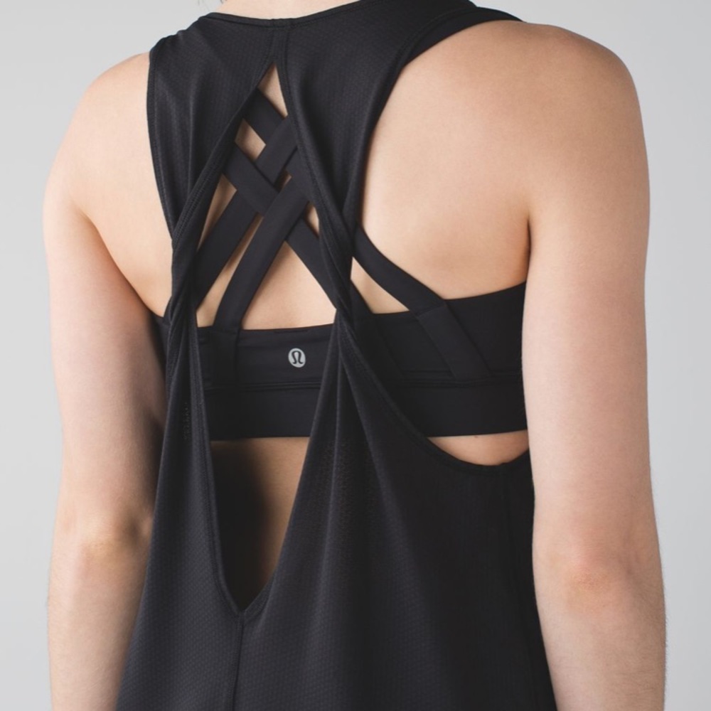 Lululemon Ready and Go tank. Size 4. Black